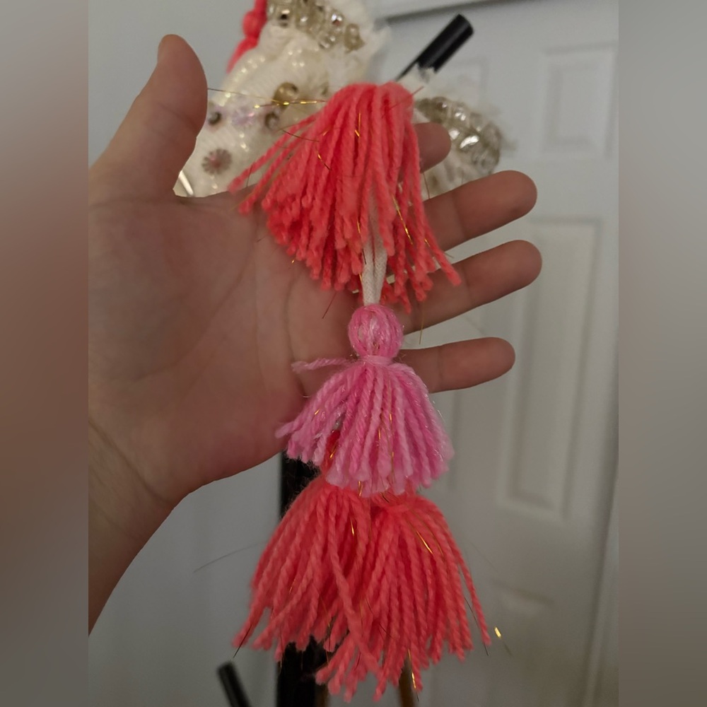 NWOT FREE PEOPLE Seasons Sparkle Mini Gift Sack | Snowflake MSRP $58 CURRENT - Picture 9 of 10